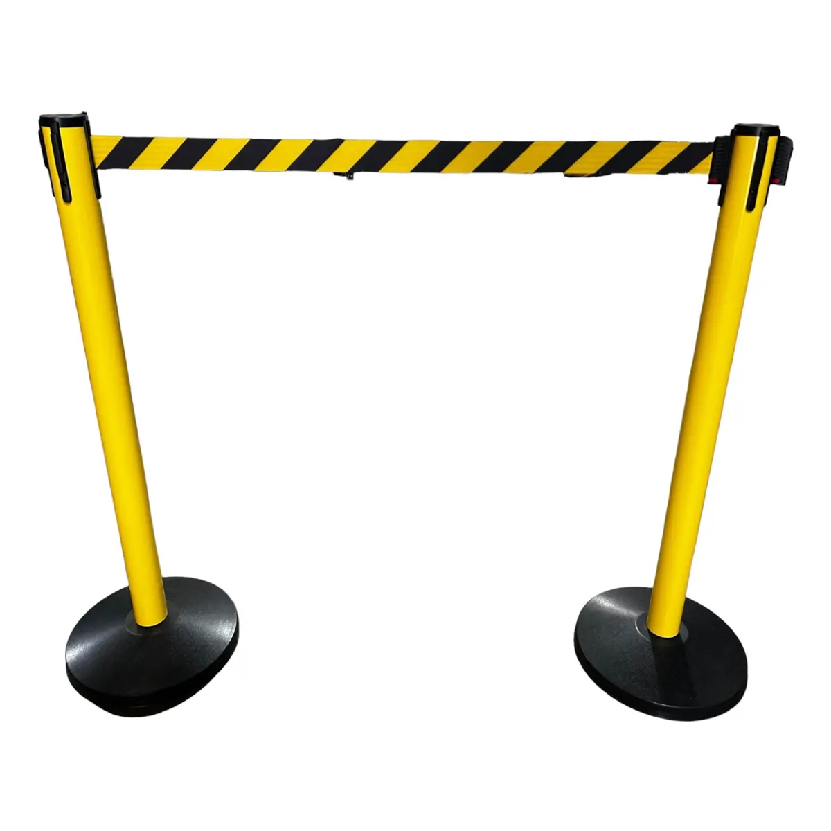 Visiontron, Retracta-Belt Prime, 101Ya-Byd, Belt: Aluminum, Yellow, 40 In Post Ht, Sloped, 2 Belts, 2 Pk, Yellow 1