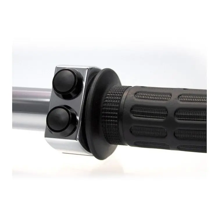 Closeout - Motogadget Mo.Switch 2 Button - Polished Housing / Black Buttons - 1" 1