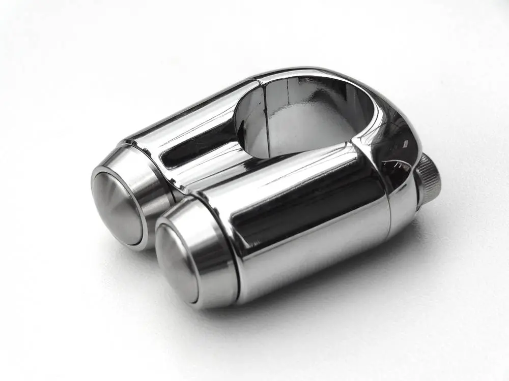 Motone 2 Button Hand Control Switch 7/8" Or 1" Bars - Black Or Chrome 1