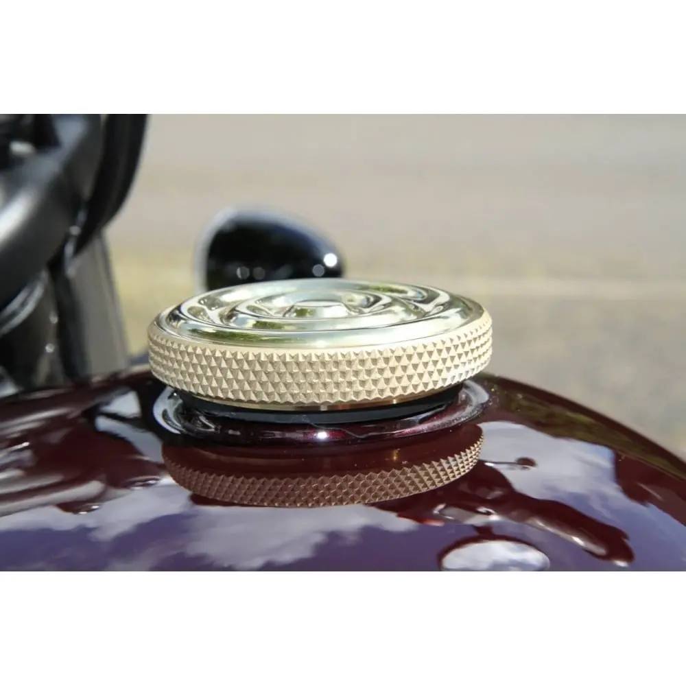 Motone Gas Cap - Rippled Brass - Triumph Classics 2