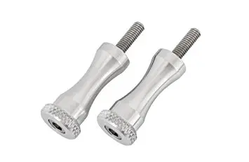 Motone Quick Release Seat Bolts - Silver Or Black - Standard Length - 2001 - 2015 Triumph Classics 1
