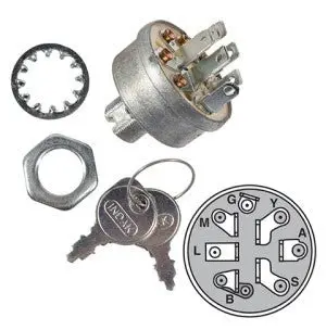 Replaces Keyed Ignition Switch For Murray, Ayp, Mtd, Husqvarna & Briggs | 9623 1