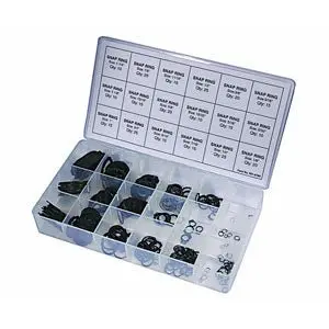Snap Ring Assortment, 300 Pieces | 7 1