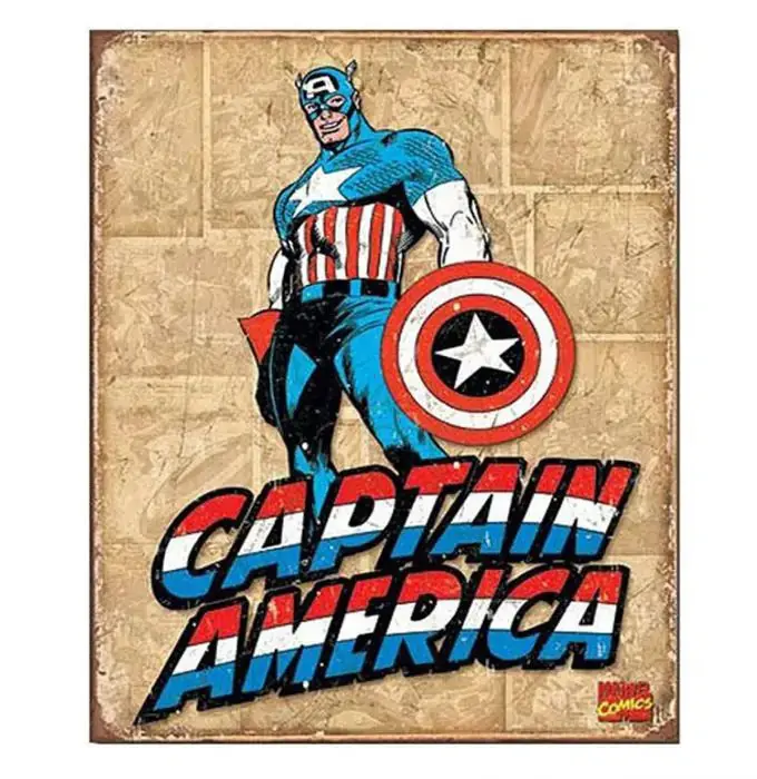 Marvel's Captain America Comic Metal Poster 1