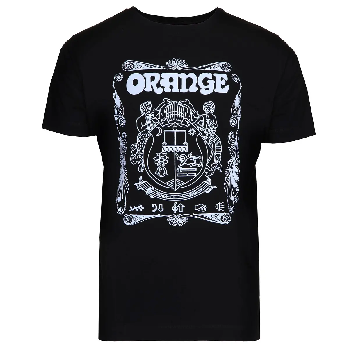 Orange Crest T-Shirt - Black/White Finish 1