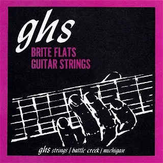 Ghs Brite Flats Electric Guitar Strings - Extra Light (700) (.009 - .042) 1