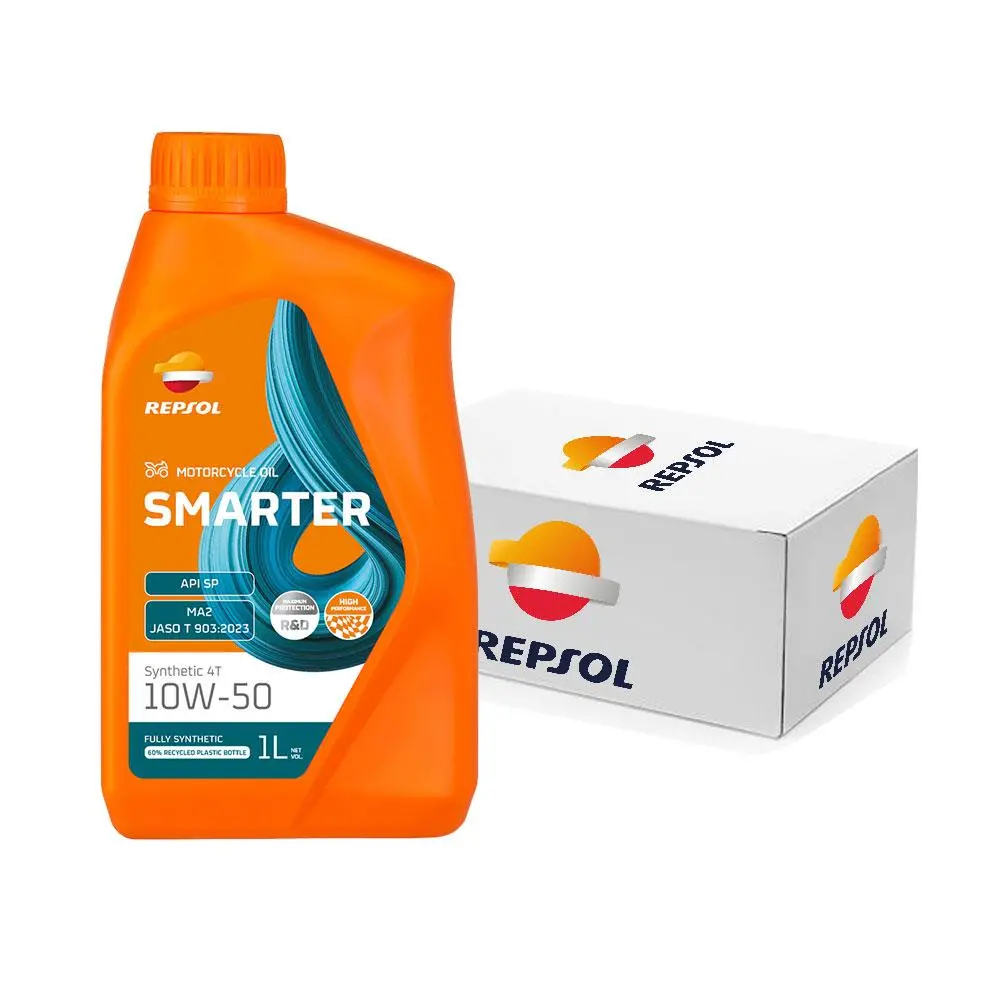 Caja Lubricante Repsol Smarter Synthetic 4T 10W-50 12Lt 1