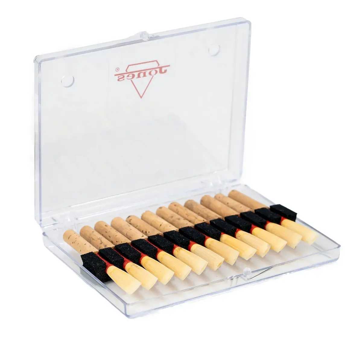 Jones Oboe Reeds Case - 12 Reeds 101Cs - Clear Finish 1