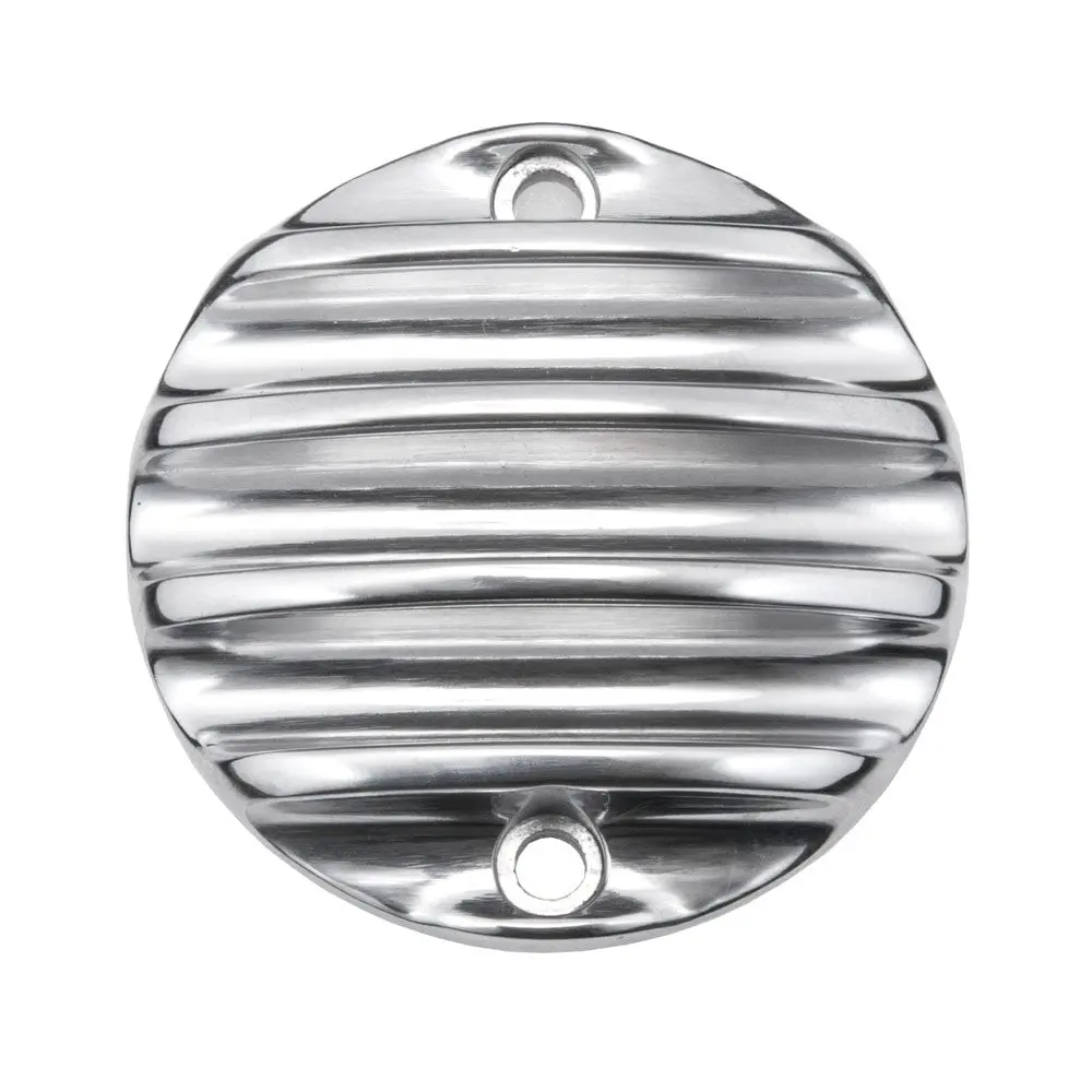 Motone Customs Ribbed Acg Cover - Polished 1