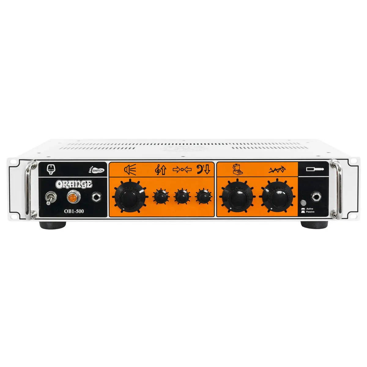 Orange Ob1-500 - 500-Watt Class A/B Rackmountable Bass Head Amplifier - White Finish 1