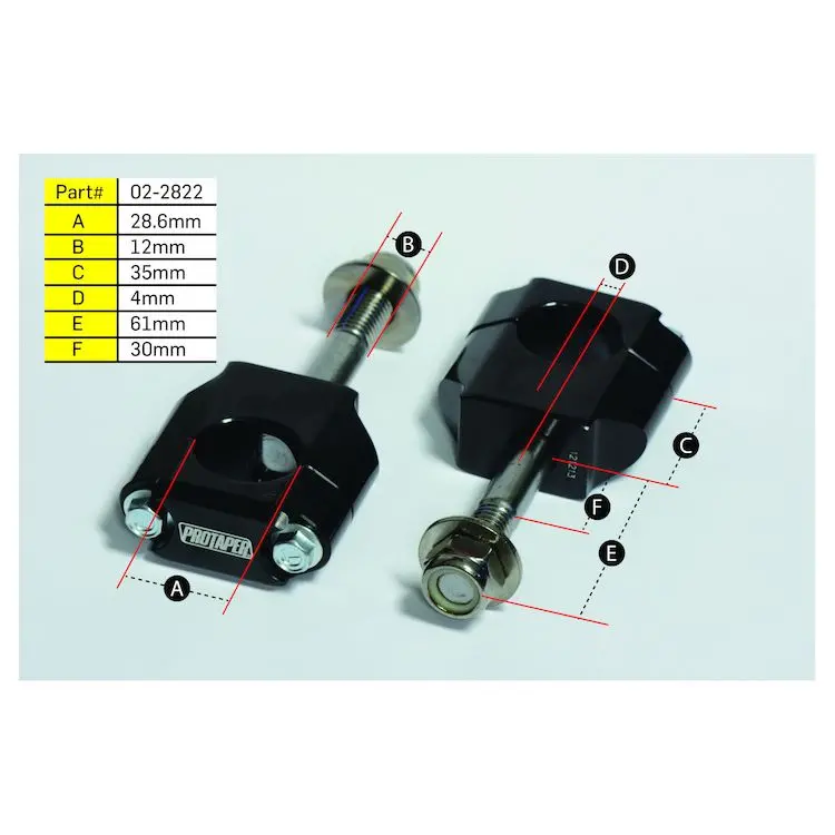 Pro Taper Universal Oversized Rubber Mount Kit 1 1/8" 2