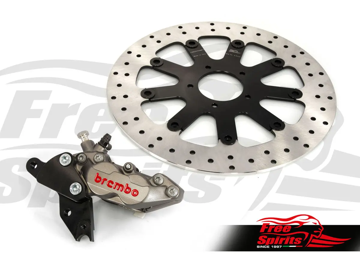 Free Spirits Brembo Front Brake Caliper Upgrade With 320Mm Floating Rotor - 2025+ Indian Scout 1250 2