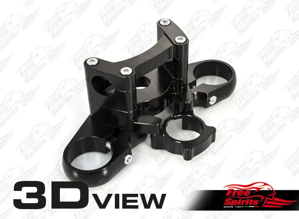 Triple Clamp With Fat Bar Risers - Triumph Thruxton R & Rs 1