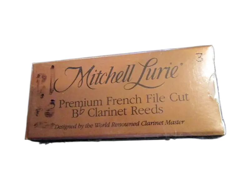 Rico - Mitchell Lurie - 5 Premium French File Cut Bb Clarinet Reeds - Size 3.0 1