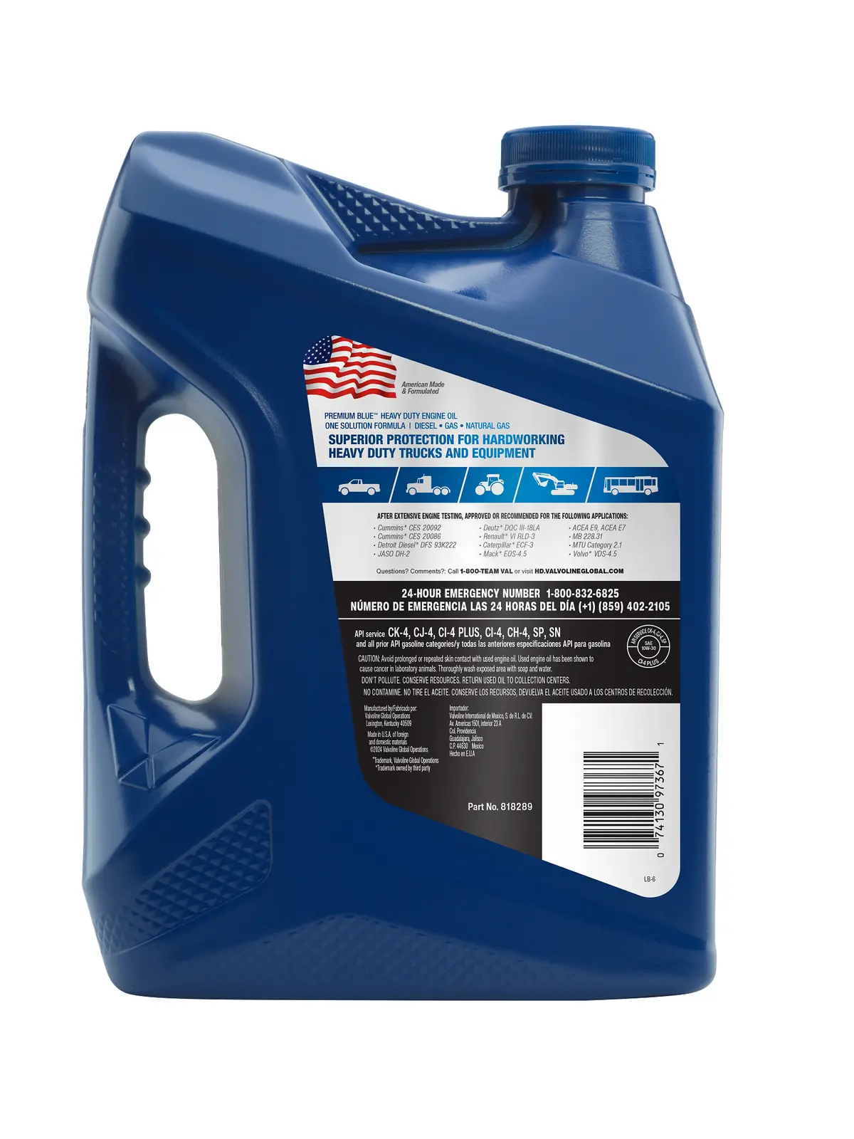Valvoline Premium Blue One Solution Engine Oil Sae 10W-30 2