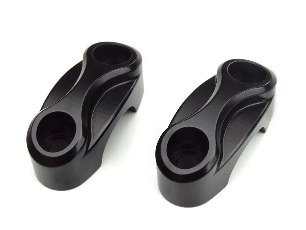 Motone Billet 2 Piece Top Clamps - Black 1
