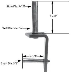 Replaces 6" Caster Yoke For Bobcat, Bunton, John Deere, Kees, Lesco, Snapper | Cys2243 1