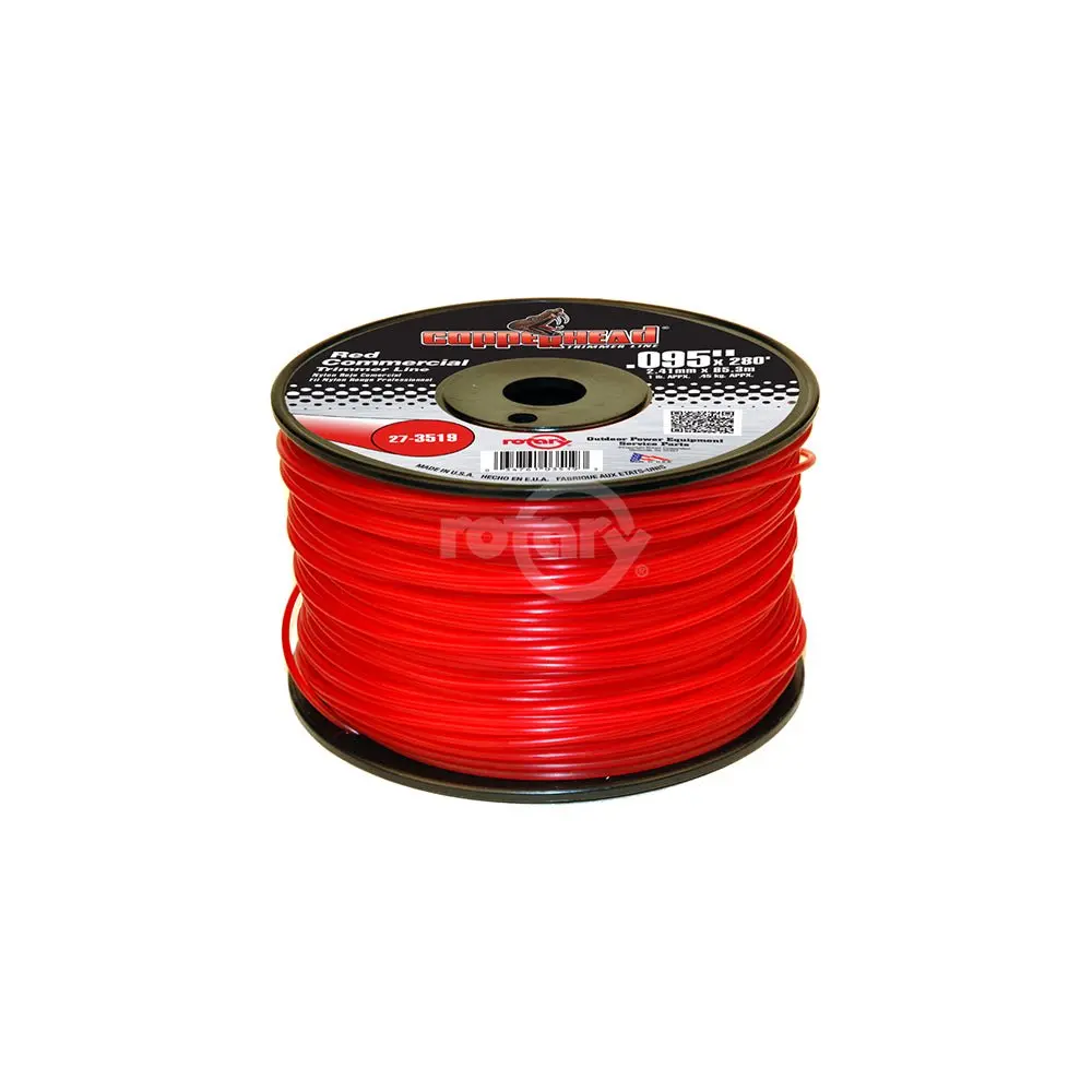 Trimmer Line  .095 1Lb Spool Red Commerical 3519 1