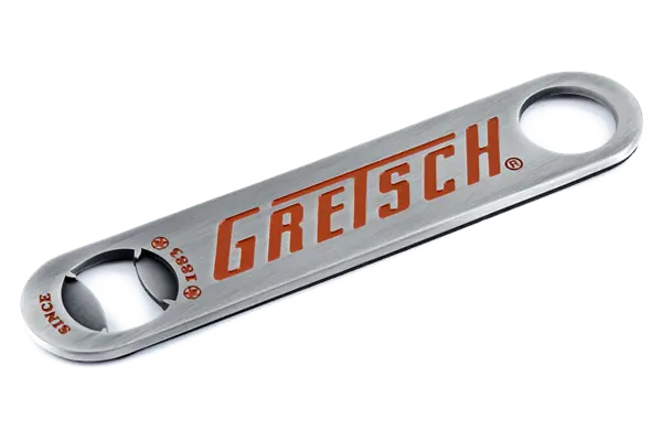 Gretsch Logo Beer Bottle Opener - Brushed Aluminum (1 Piece) 1