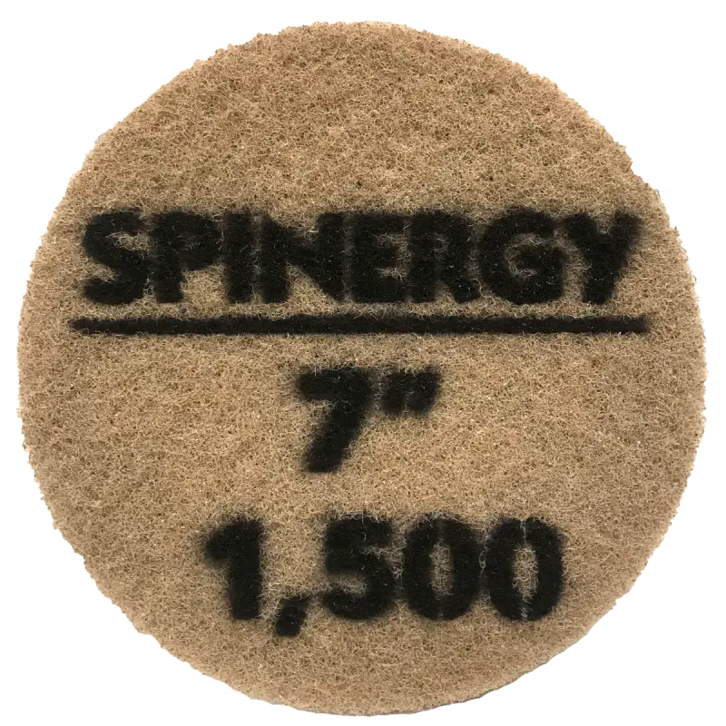 Hydro-Force, Stone Polishing Pad, Spinergy, Purple, 1,500 Grit, 7" 1651-2131 1