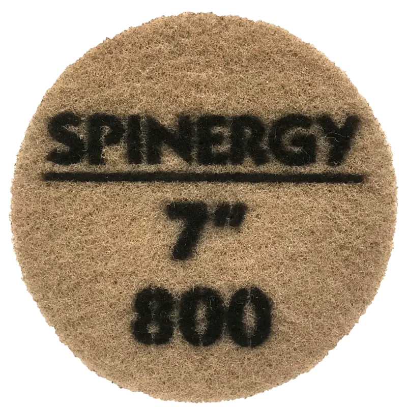 Hydro-Force, Stone Polishing Pad, Spinergy, Red, 800 Grit, 7" 1652-2132 1