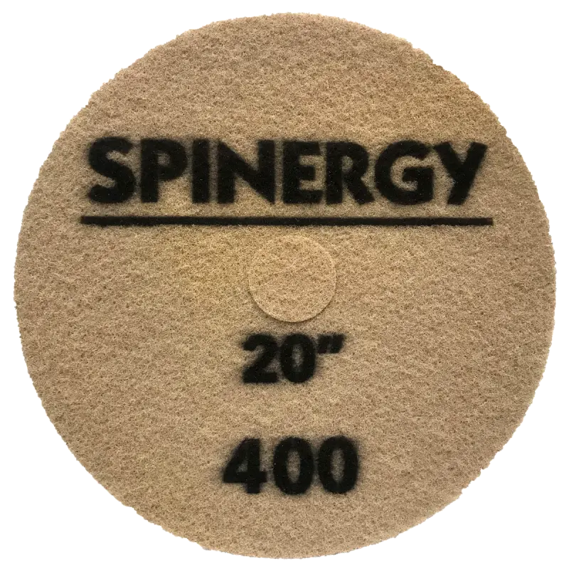 Hydro-Force, Stone Polishing Pad, Spinergy, Black, 400 Grit, 20" 1655-2236 1