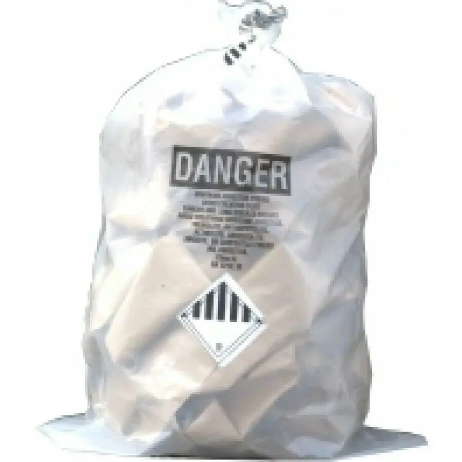 Clear Medium-Duty Perforated Poly Bag, Acm Printed, 33" X 50", 3.8 Mil, (100) Per Box 56024 1