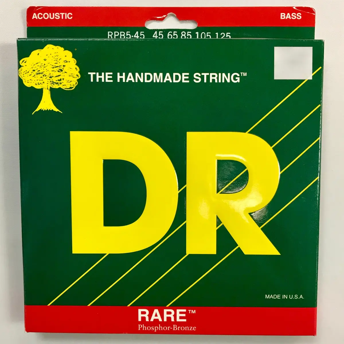 Dr Rare - Acoustic Bass Strings - 5-String Set - 45-125 Phosphor Bronze/Round Core (Rpb5-45) 1