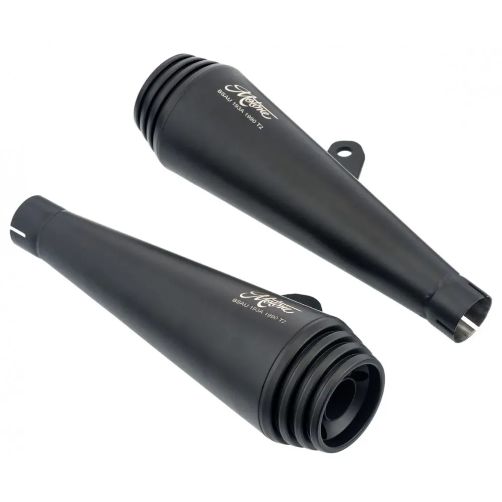 Motone Saturn V Slip Ons - Black - Triumph Street Twin / Street Cup / Speed Twin 900 1