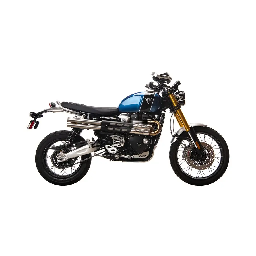 British Customs Shotgun Exhaust - Triumph Scrambler 1200 Xe / Xc 1