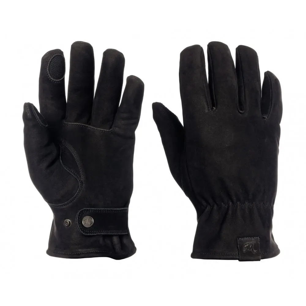 Motone Spirit - Motorcycle Riding Gloves - Nubuck Leather - Black 1