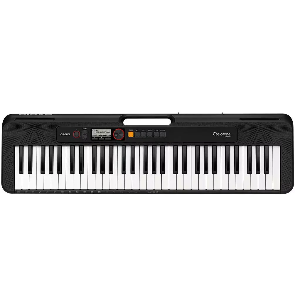 Casio Ct-S200bk Casiotone - 61 Key Keyboard - Black Finish W/Power Supply & Music Rest 1