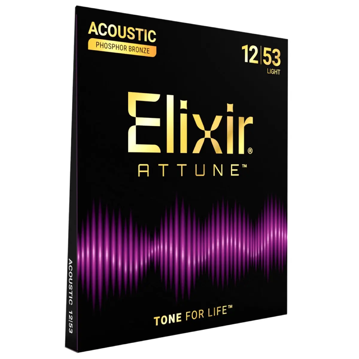 Elixir - Attune Acoustic Guitar Strings - Phosphor Bronze - Light 12-53 1