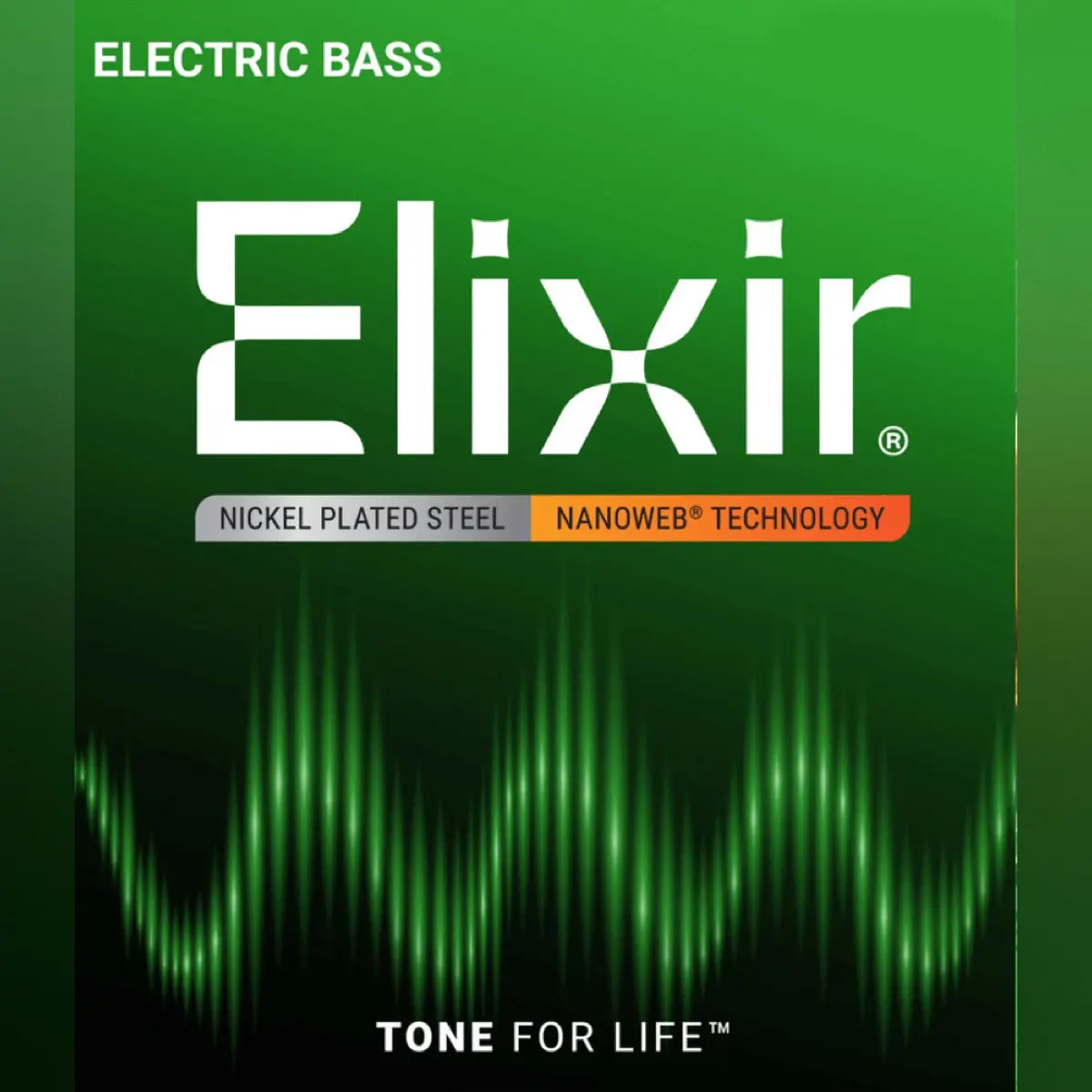 Elixir Strings - Nanoweb - 4-String Long Scale - Electric Bass Guitar Strings - .045-.105 Light/Medium (14077) 1