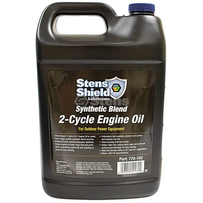 Case Of 4 Synthetic Blend 2-Cycle Engine Oil 1 Gallon Bottles | S770102 1