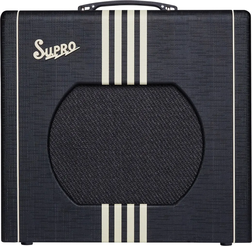 Supro 1822Rbc Delta King 12 - Black/Cream 1