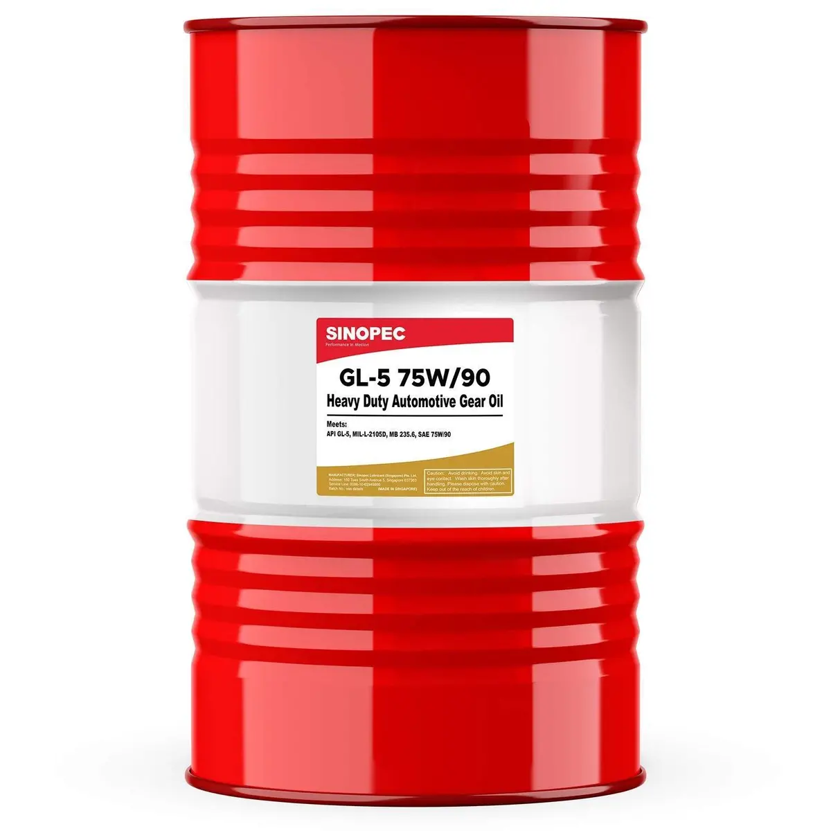Synthetic Gl-5 75W90 Heavy Duty Automotive Gear Oil - 55 Gallon Drum 1