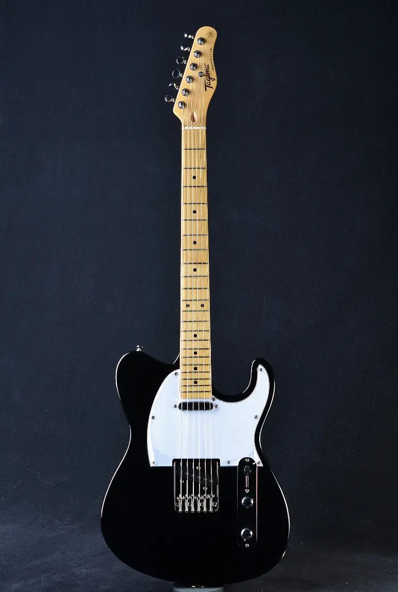 Tagima Tw-Series Tw-55 - Black With White Pickguard 1