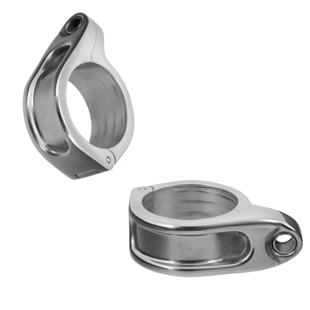 Motone Clampits Universal Turn Signal Mounts - 41Mm Forks - Polished 1