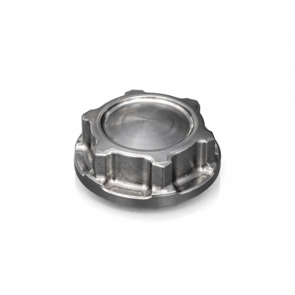 Motone "The Godfather" Top Yoke / Steering Stem Nut - Titanium Spun Finish - 2016+ Triumph Twins 1