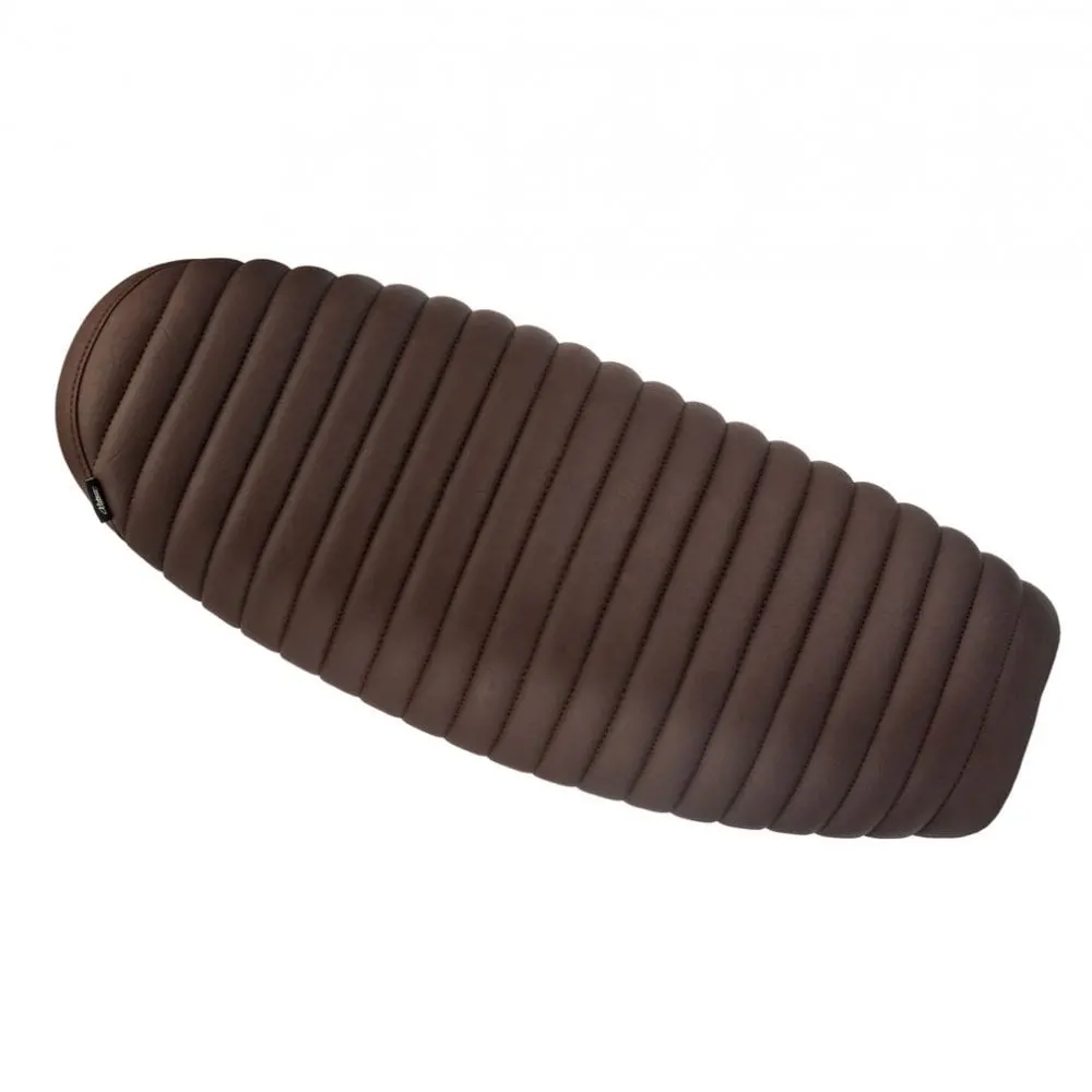 Motone The Viper- Low Profile Skinny Ribbed Seat - Tobacco Brown - 2016+ Triumph Classics 1