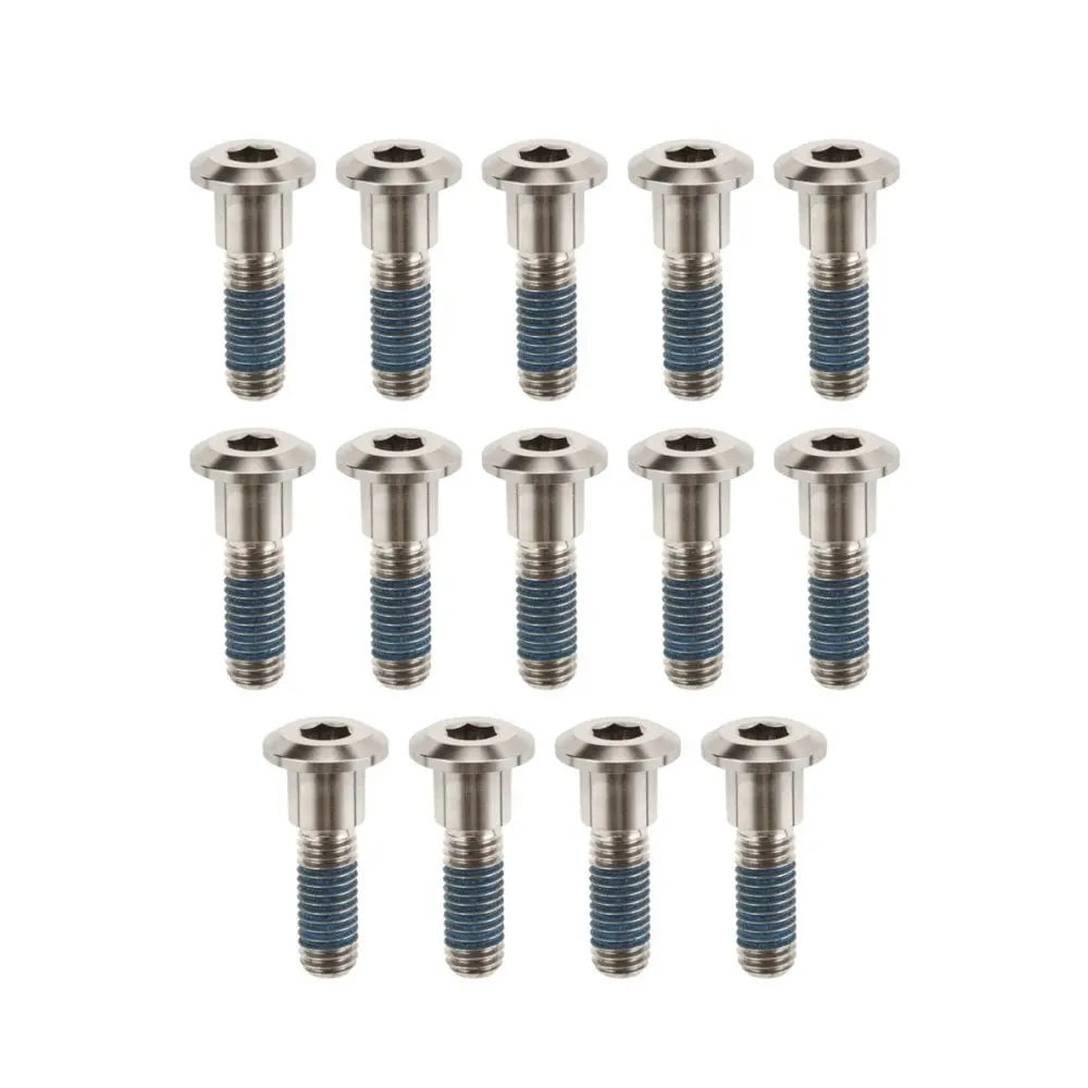 Motone Titanium Brake Disk Bolts - 14 Pieces - Natural - 2016+ Triumph Speed Twin 1200, Bobber, Thruxton R / Rs / Fe 1