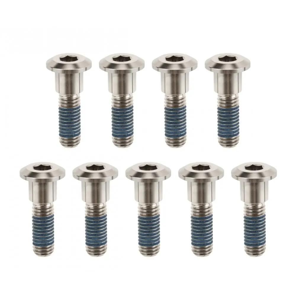 Motone Titanium Brake Disk Bolts - 9 Pieces - Natural - 2016+ Triumph Twins (Single Disk) 1