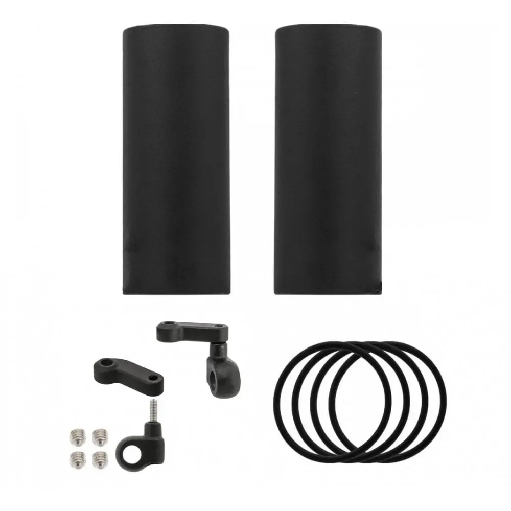 Motone The Spatz - 47Mm Fork Shrouds Covers With Klingon Handlebar Indicator Mounts - Triumph Bobber / Speedmaster 1