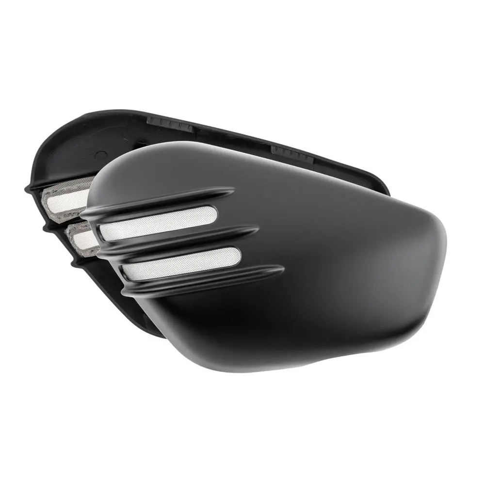 Motone Ribbed Side Covers - Matte Black - Triumph Bobber / Speedmaster 1