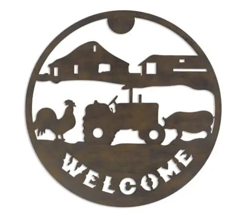 Rustic Wall Art - Welcome 1
