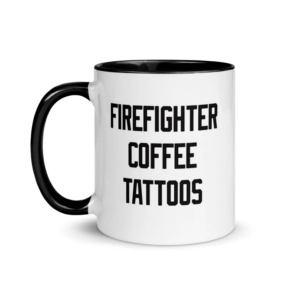 Firefighter Coffee Tattoo Mug 1