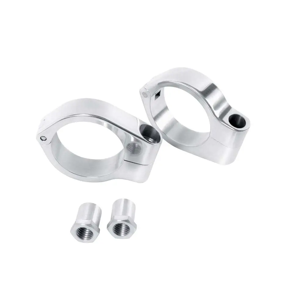 Motone 39Mm Wrap Around Front Turn Signal Brackets - Black Or Chrome 1