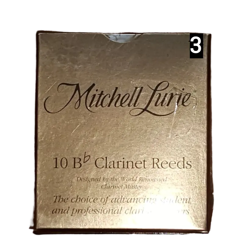 Rico - Mitchell Lurie - 10 Bb Clarinet Reeds - Size 3.0 1
