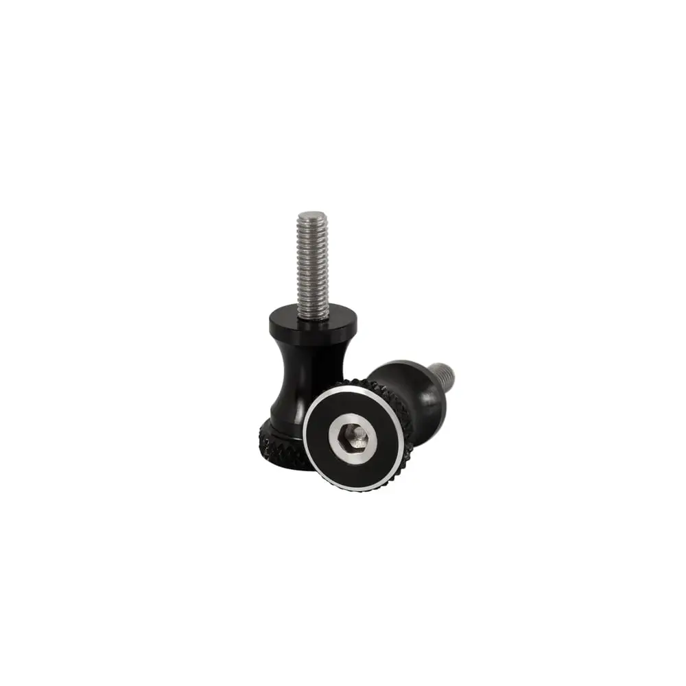 Motone Quick Release Shorty Seat Bolts - Black - 2001 - 2015 Triumph Classics 1